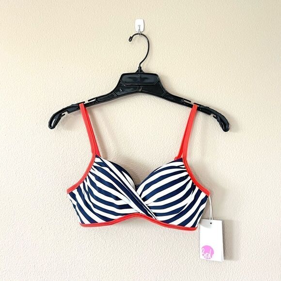 NWT Boden Striped Bikini Top - Picture 1 of 6